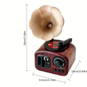 Kích thước hộp nhạc loa kèn mini decor